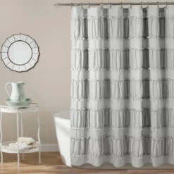 Nova Ruffle Shower Curtain - Lush Décor -Beautiful House GUEST e6ec2f8e 2272 4101 839c 02f5c76d8462