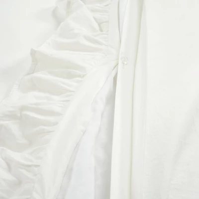 Lush Decor 3pc Ella Ruffle Comforter Bedding Set White 6 Lush Decor 3pc Ella Ruffle Comforter Bedding Set White - Image 6