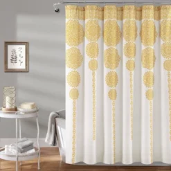 Stripe Medallion Shower Curtain - Lush Décor 18 Stripe Medallion Shower Curtain - Lush Décor -Beautiful House GUEST ea2c7626 0fe0 42d3 a40e 7939bc574f1d