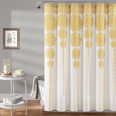 Stripe Medallion Shower Curtain - Lush Décor 8 Stripe Medallion Shower Curtain - Lush Décor - Image 8