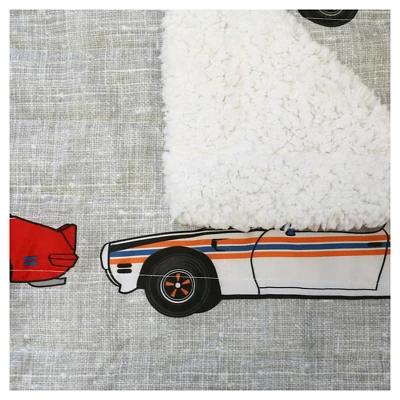 Kids' Race Car Faux Shearling Throw Blanket - Lush Décor 5 Kids' Race Car Faux Shearling Throw Blanket - Lush Décor - Image 5