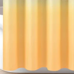72"x72" Glitter Ombre Metallic Print Single Shower Curtain Yellow/Gray - Lush Décor -Beautiful House GUEST ea973ae9 859e 4115 b4a4 ea244d3e0227