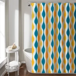Mid-Century Geo Shower Curtain - Lush Décor 11 Mid-Century Geo Shower Curtain - Lush Décor -Beautiful House GUEST eae60297 2c85 4d39 818b 82bbf7954fc2