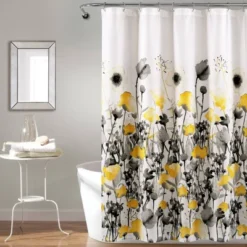 Zuri Flora Shower Curtain - Lush Décor -Beautiful House GUEST ecb121f6 d337 4ab1 9938 66ca8c3a9500