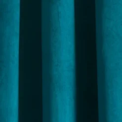 Lush Décor Prima Velvet Solid Light Filtering Grommet Window Curtain Panels Peacock 38X95 Set