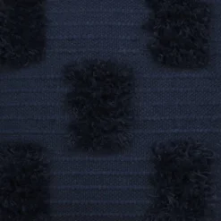 20"x20" Oversize Tina Dots Square Throw Pillow Navy Blue - Lush Décor