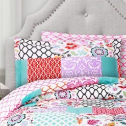 Patchwork Brookdale Comforter Set - Lush Décor -Beautiful House GUEST ee57a660 ba09 4347 a0f4 483c60c93fd7