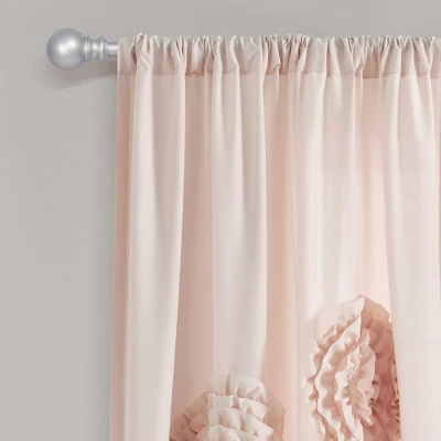 Lush Décor Serena Window Curtain Panel Single 1 Lush Décor Serena Window Curtain Panel Single