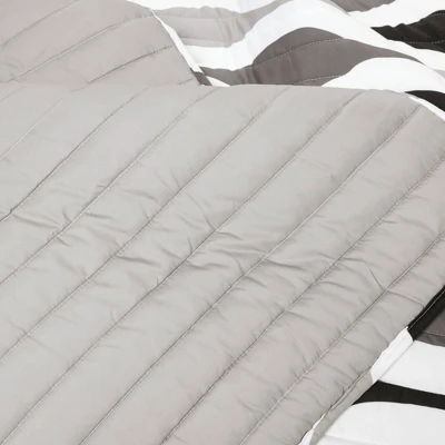 3pc Mid Century Geo Quilt Set - Lush Décor 2 3pc Mid Century Geo Quilt Set - Lush Décor - Image 2