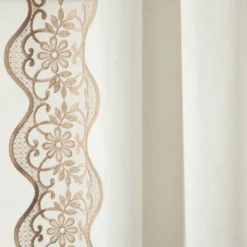 Lush Décor Scalloped Edge Lace Border Window Panel Off White/Neutral Single 52x84 11 Lush Décor Scalloped Edge Lace Border Window Panel Off White/Neutral Single 52x84 -Beautiful House GUEST f07d45bc 6dd0 48ff 8269 90bb587af637