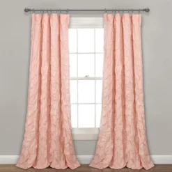 84"x52" Ravello Pintuck Window Curtain Panel - Lush Décor -Beautiful House GUEST f0e9a55c 6b58 4c69 90bc f8942417d80c