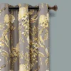 Set Of 2 Farmhouse Bird And Flower Insulated Grommet Blackout Window Curtain Panels - Lush Décor