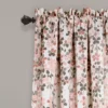 2pk 52"x95" Light Filtering Weeping Flower Curtain Panels Blush - Lush Décor