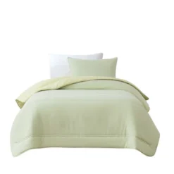 Lush Decor Twin/Twin XL Oslo Bed Blankets Green/Yellow 2pc Set -Beautiful House GUEST f4a8043f 772c 48bd af29 f69da50791ae