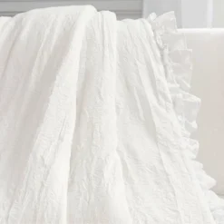 Lush Décor Ella Lace Ruffle Baby Throw Blanket 10 Lush Décor Ella Lace Ruffle Baby Throw Blanket -Beautiful House GUEST f4c4d784 1d43 4109 b8d1 e9ec0ab089b7