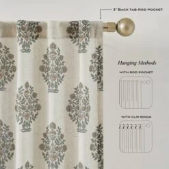 37"x84" Lush Decor Sofia Flower Block Bouquet Linen Textured Window Curtain Panels Clay/Teal Pair 10 37"x84" Lush Decor Sofia Flower Block Bouquet Linen Textured Window Curtain Panels Clay/Teal Pair -Beautiful House GUEST f6fd6a34 278a 4c5d 96a0 c7b9adc94474