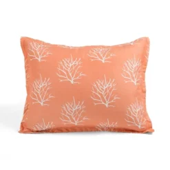 Coastal Reef Feather Reversible Quilt Set Blue/Coral - Lush Décor -Beautiful House GUEST f8550e65 b68f 49ca add1 b5aec1ea1391