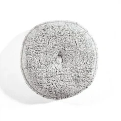 15" Soft Faux Shearling Round Throw Pillow With Button - Lush Décor -Beautiful House GUEST f97275ba ca1d 4daf 91fb ab93b7552c40
