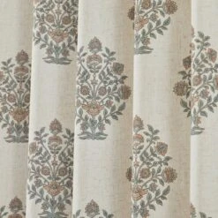 37"x84" Lush Decor Sofia Flower Block Bouquet Linen Textured Window Curtain Panels Clay/Teal Pair 15 37"x84" Lush Decor Sofia Flower Block Bouquet Linen Textured Window Curtain Panels Clay/Teal Pair -Beautiful House GUEST fa990508 41dd 4e64 a823 7c560ce0343d