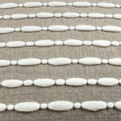 20"x20" Oversize Linear Family-Friendly Cotton Pillow Cover With Tassel - Lush Décor -Beautiful House GUEST fba94c9e c179 4567 8058 3595311cf7b0