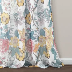 2pk 52"x84" Sheer Sydney Curtain Panels Blue/Yellow - Lush Décor 6 2pk 52"x84" Sheer Sydney Curtain Panels Blue/Yellow - Lush Décor -Beautiful House GUEST fc212eeb 2d73 4319 82f9 9c6f4ed1f5df