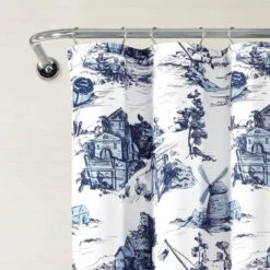 French Country Toile Single Shower Curtain - Lush Décor