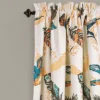 Lush Décor Bird Breeze Light Filtering Window Curtain Multi Set 52x84+2
