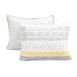 Lush Décor 3pc Hygge Geo Reversible Cotton Quilt & Sham Set -Beautiful House GUEST feca1528 2f8d 4972 9970 521617a0e314