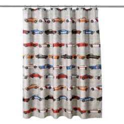Race Cars Shower Curtain - Lush Décor -Beautiful House GUEST ffbfaebd cd9e 4e67 a023 96aa818f32cd